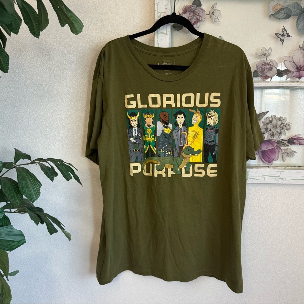 Marvel Olive Green Loki T-Shirt